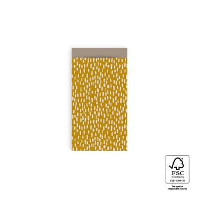 Kadozakje | Sparkles - Yellow - Taupe | S 7x13cm